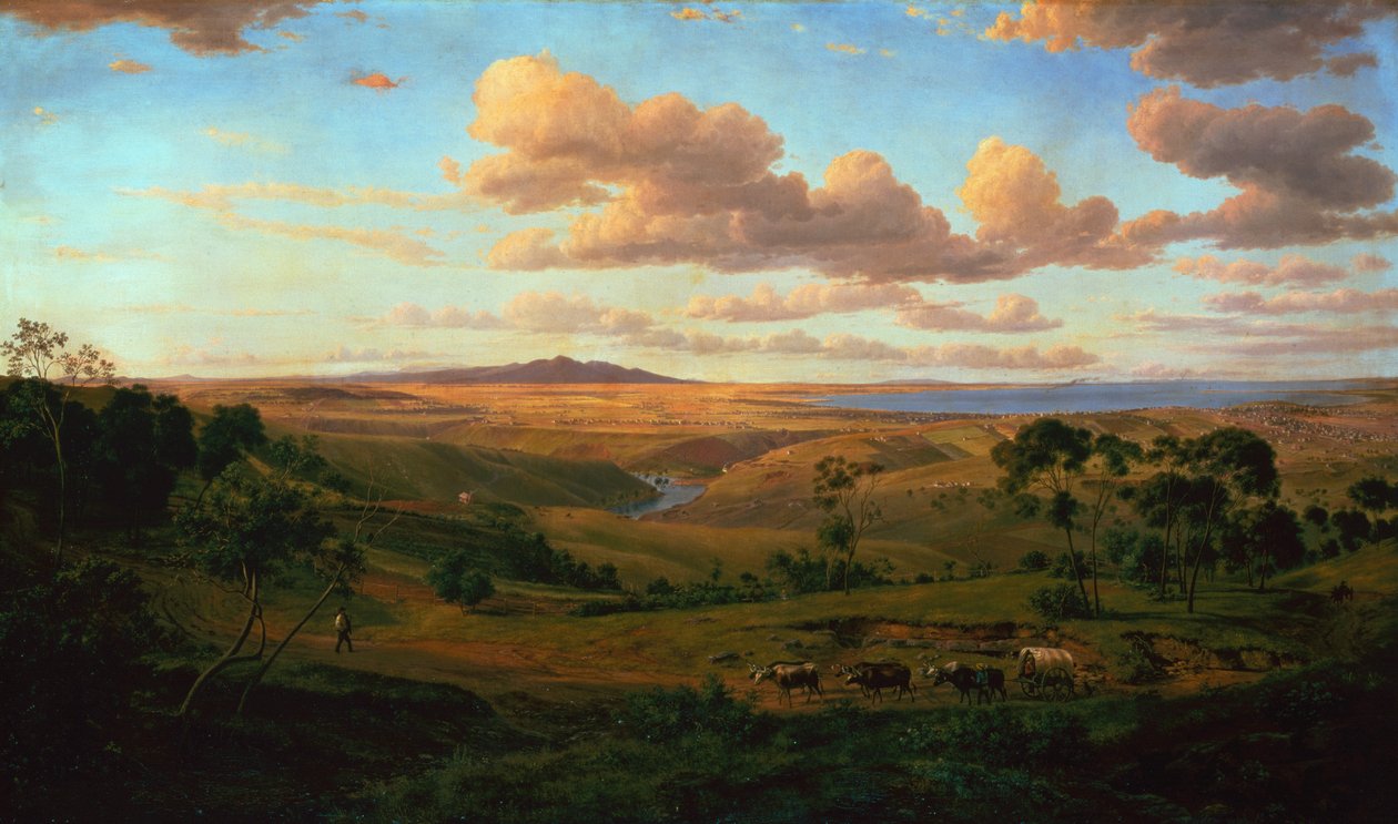 Uma visão de Geelong de Eugen von Guerard