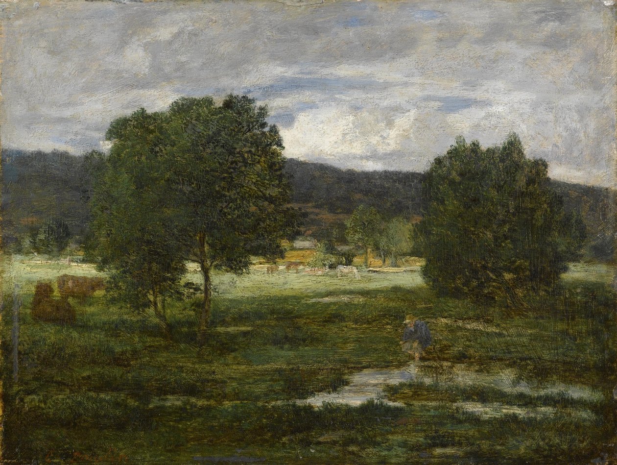 Paisagem arborizada de Eugene Louis Boudin
