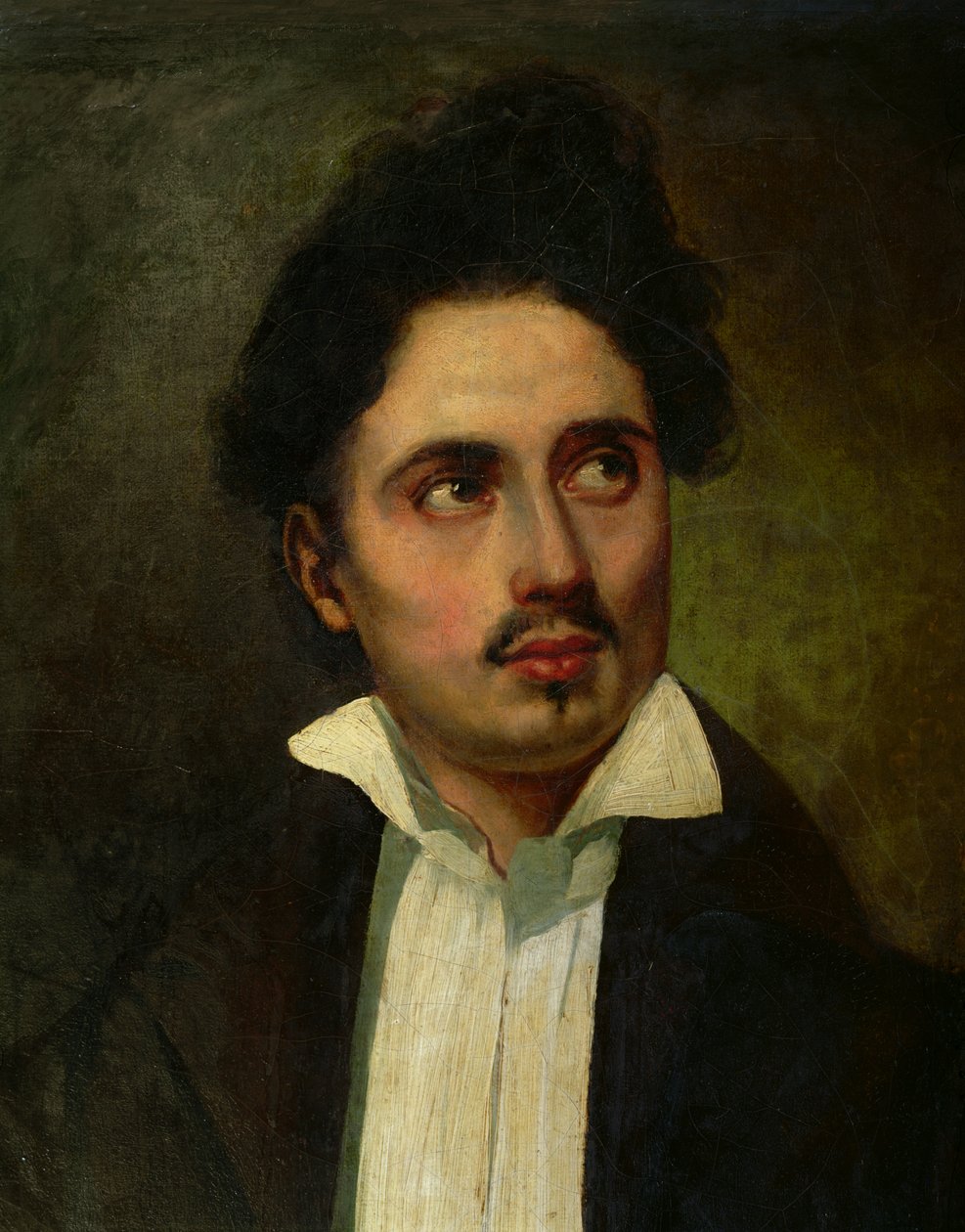 Alexandre Dumas Pere (1803-70) como um jovem, c.1825-30 de Ferdinand Victor Eugene Delacroix