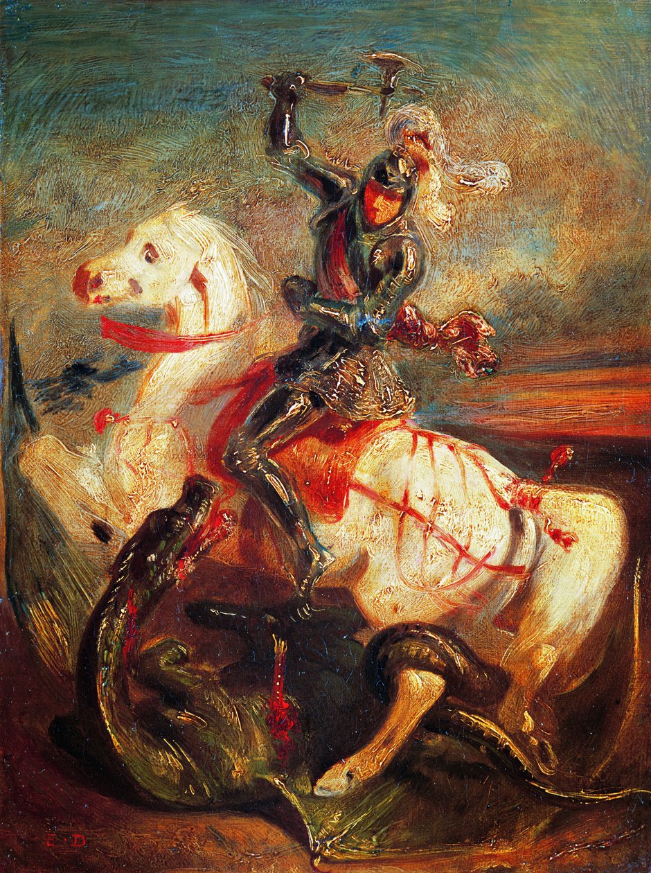 São Jorge e o Dragão de Ferdinand Victor Eugene Delacroix