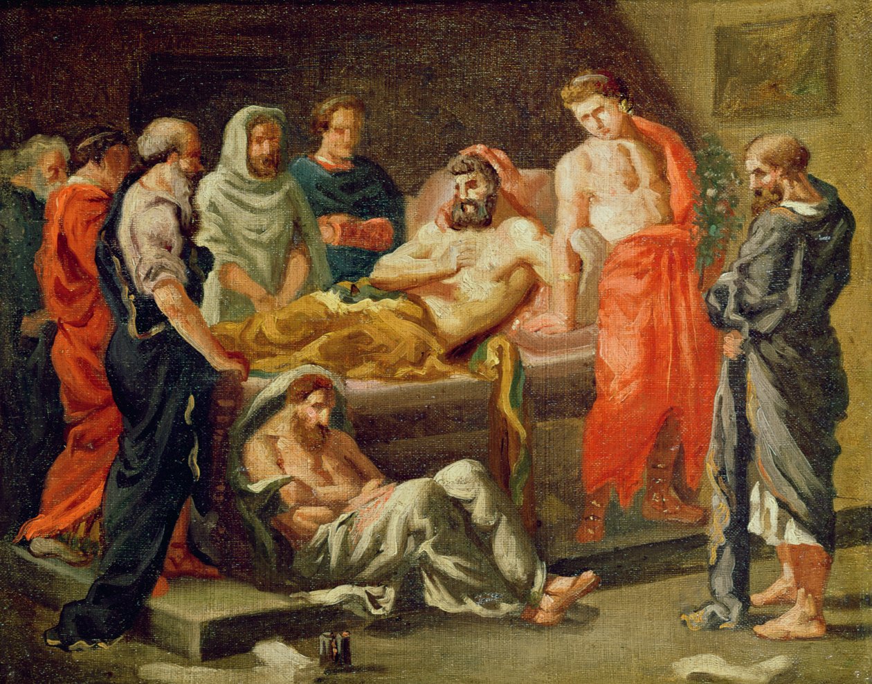 A morte de Marco Aurélio (esboço), c.1843 de Ferdinand Victor Eugene Delacroix