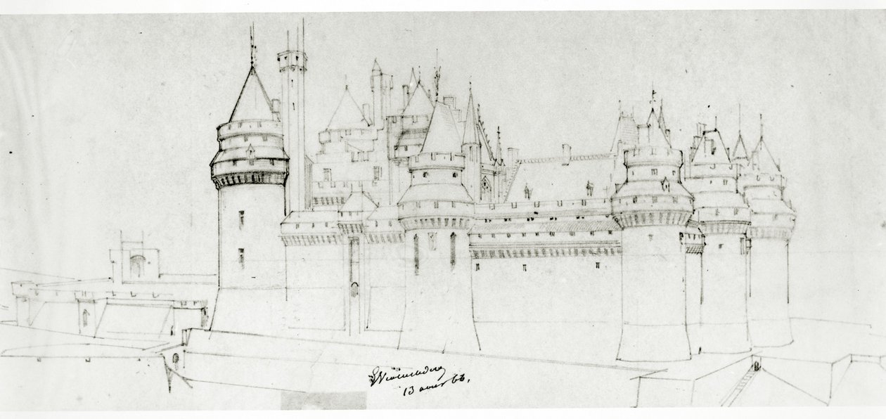 Castelo de Pierrefonds, 1866 de Eugene Emmanuel Viollet le Duc