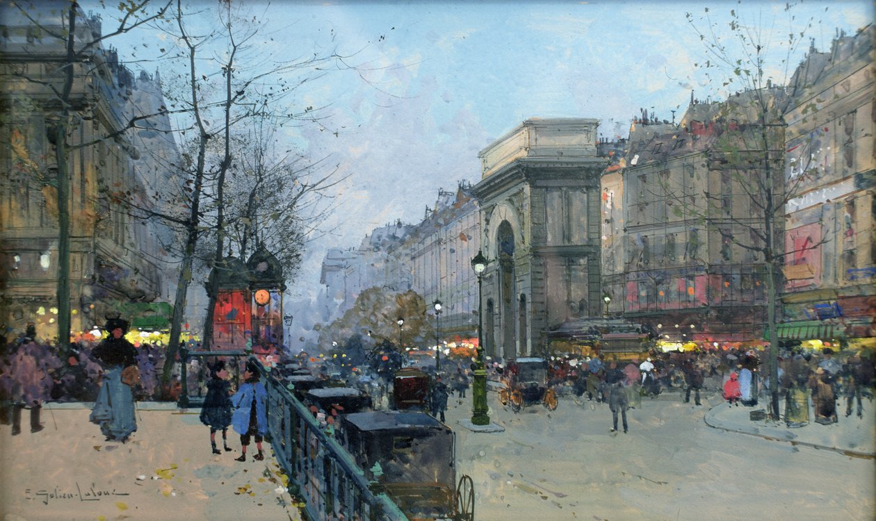Portão de São Martinho de Eugene Galien Laloue