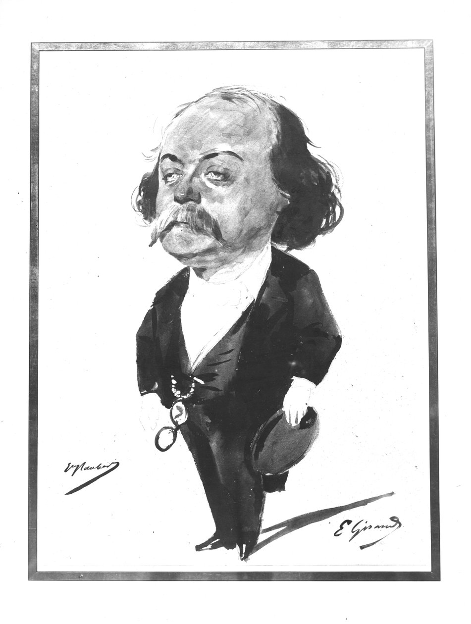 Caricatura de Gustave Flaubert, 1867 de Pierre François Eugène Giraud
