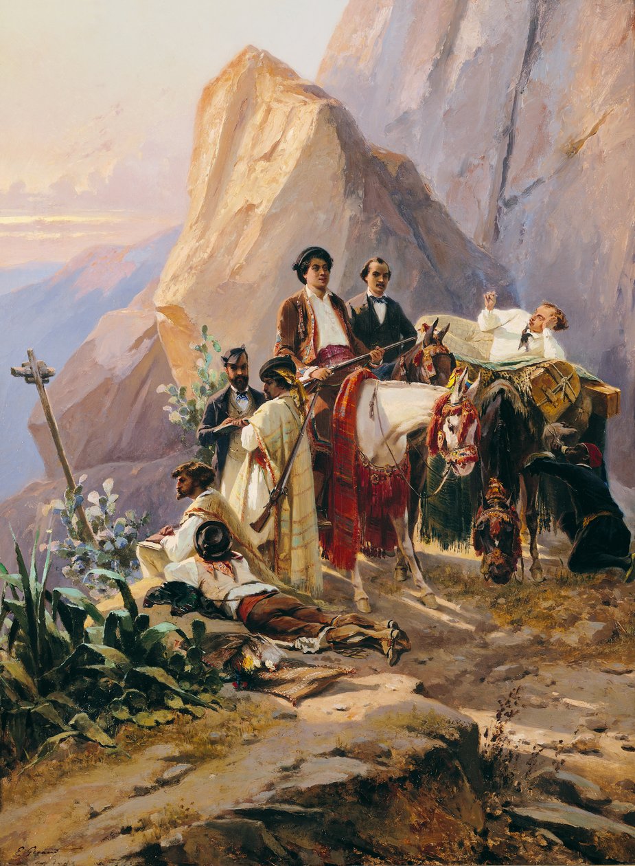 Viagem de Paris a Cádis, 1846 de Pierre François Eugène Giraud