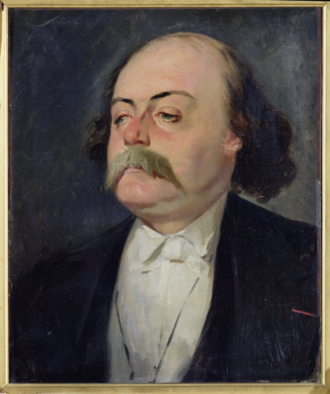 Retrato de Gustave Flaubert (1821-1880) 1868-81 de Pierre François Eugène Giraud