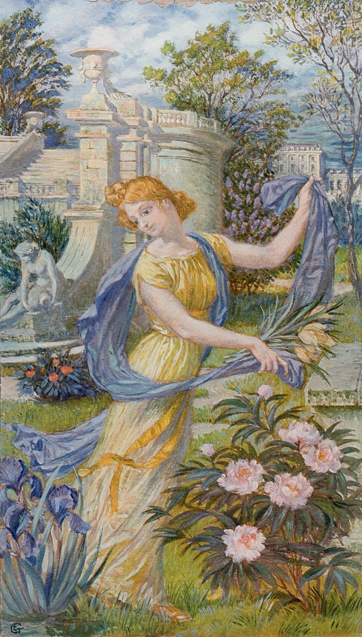Alegoria da Primavera, c.1900 de Eugene Grasset