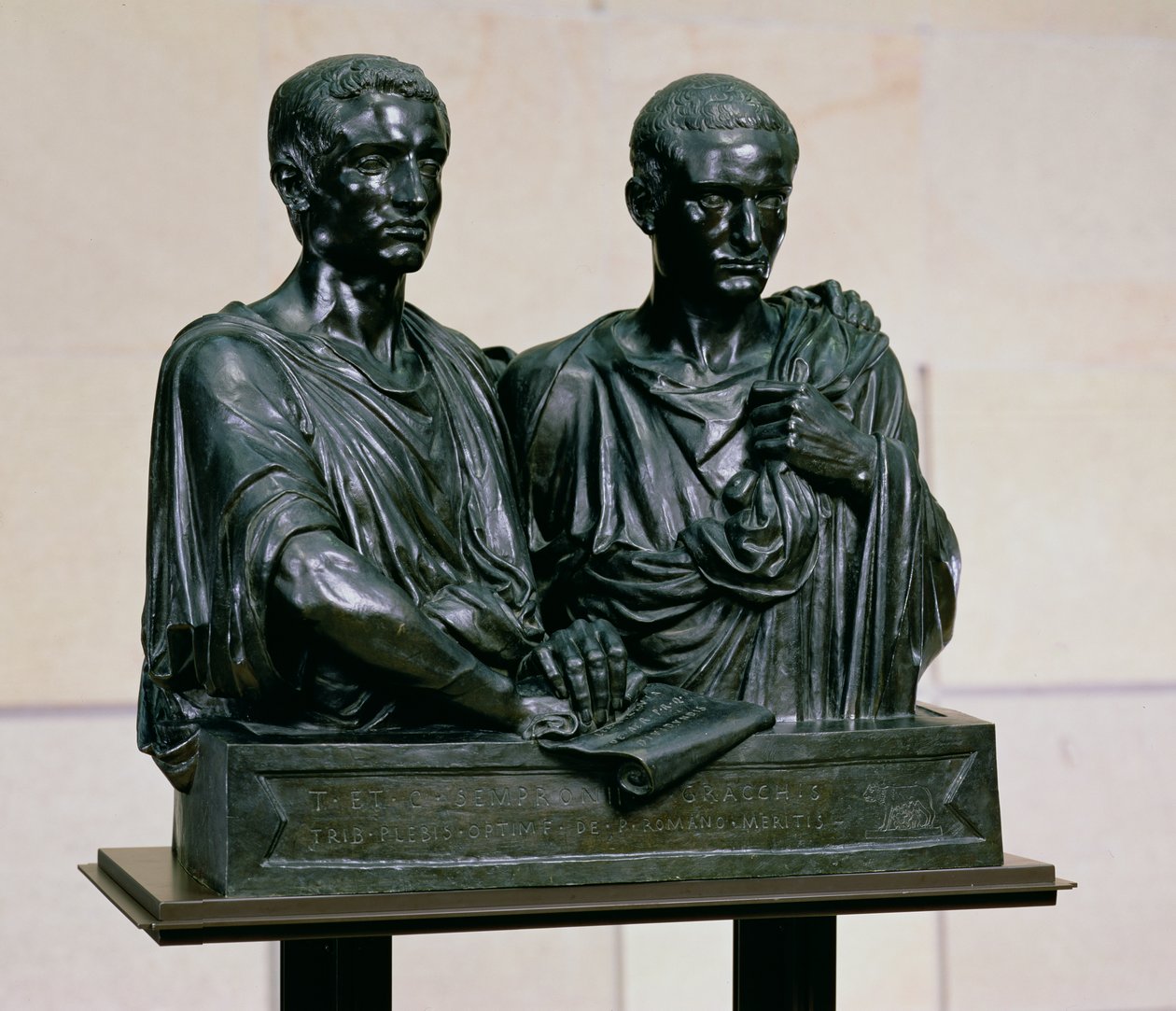 Cenotáfio do Gracchi, 1853 (bronze) de Eugene Guillaume