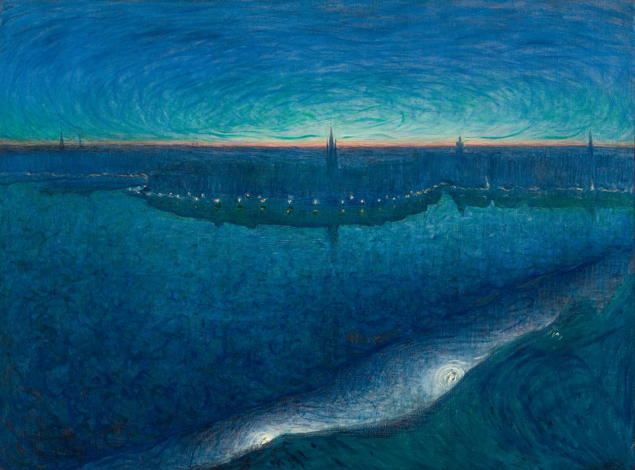 Amanhecer sobre RiddarfjardenDawn sobre Riddarfjarden de Eugène Jansson