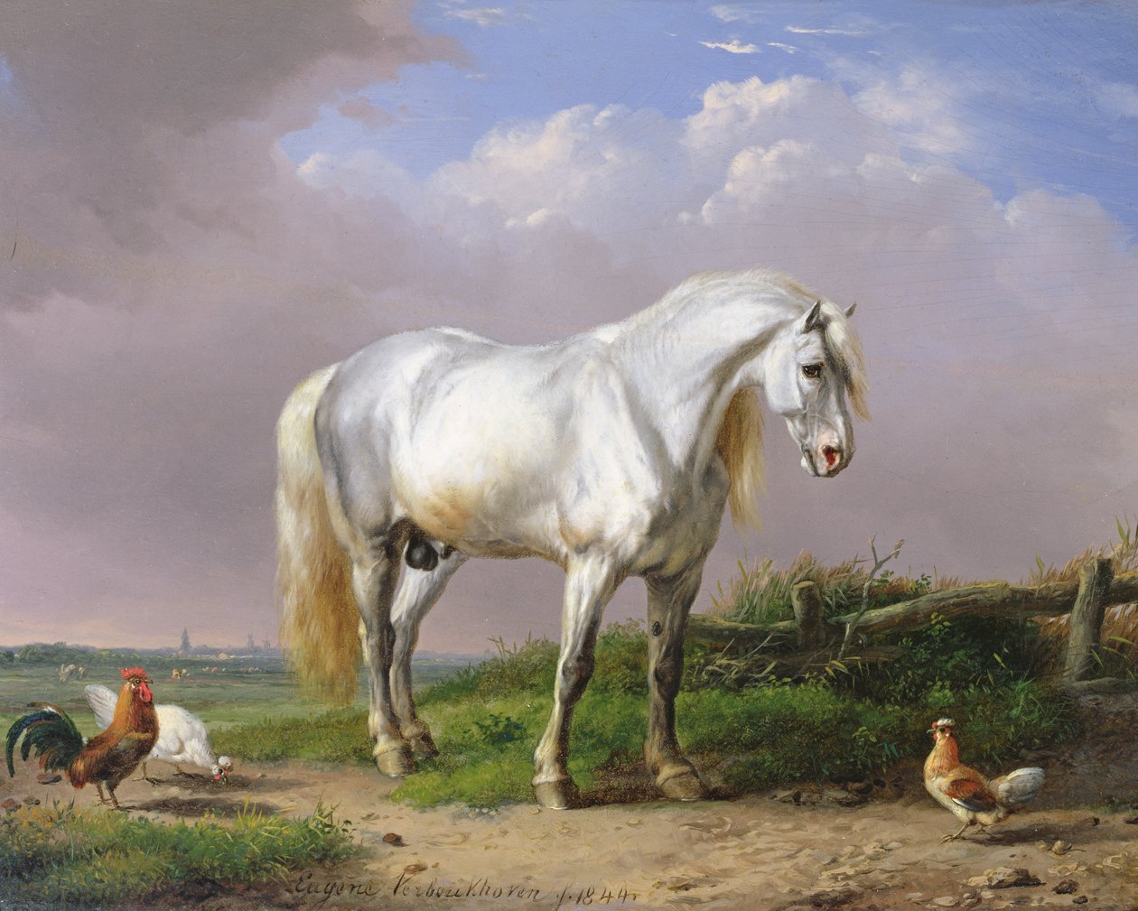 Garanhão Cinzento de Eugene Joseph Verboeckhoven