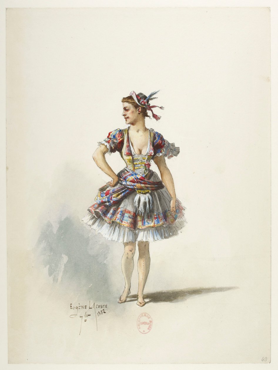 Saint-Saëns - Henrique VIII - Mock-ups de fantasia - Lacoste - 49. Costume de Eugene Lacoste