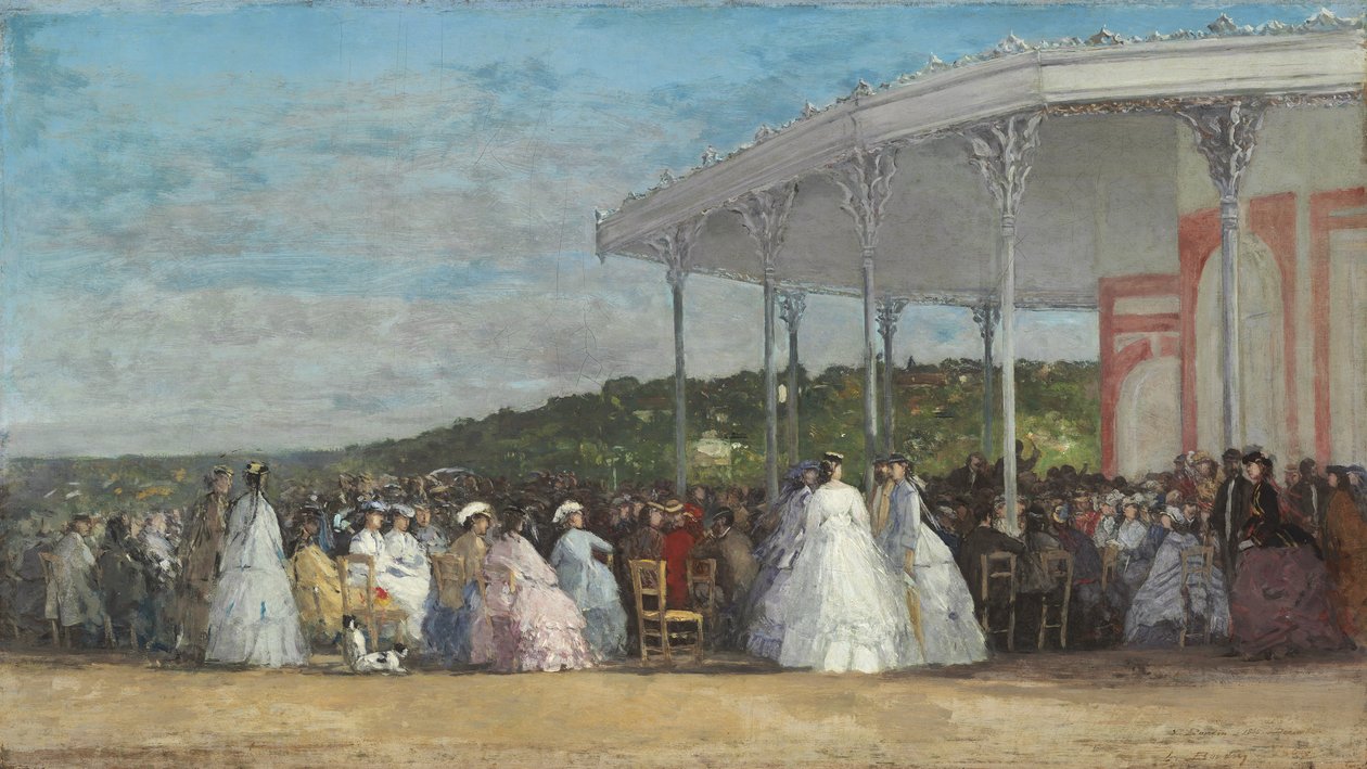 Concerto no Cassino de Deauville, 1865 de Eugene Louis Boudin