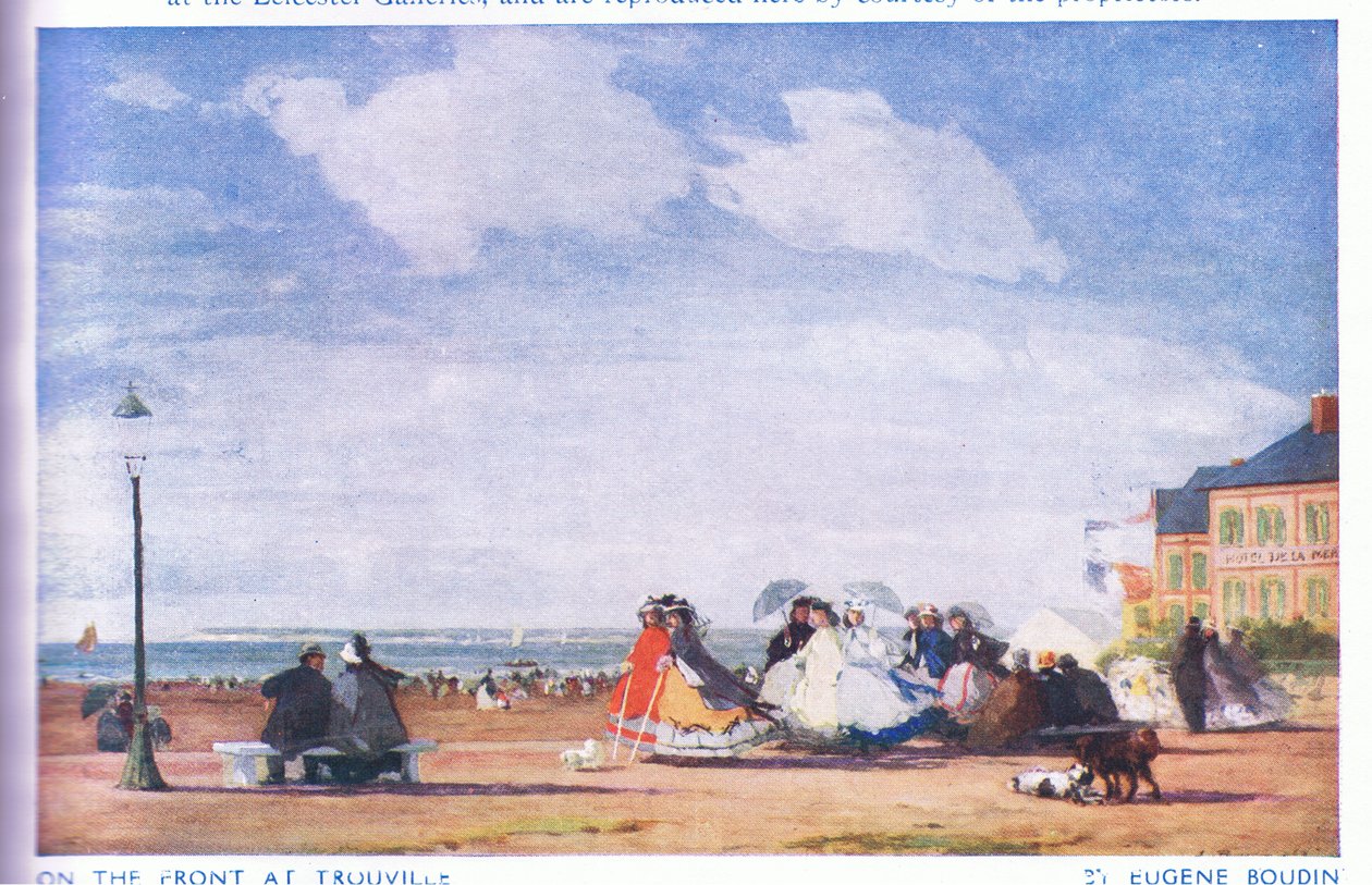 Na frente em Trouville de Eugene Louis Boudin