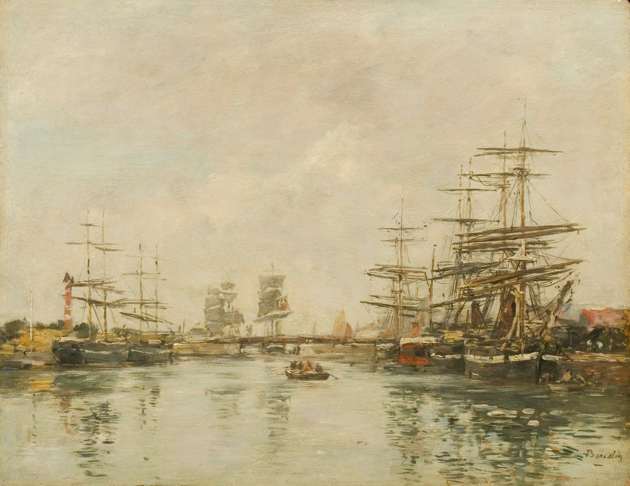 Porto de Honfleur de Eugene Louis Boudin