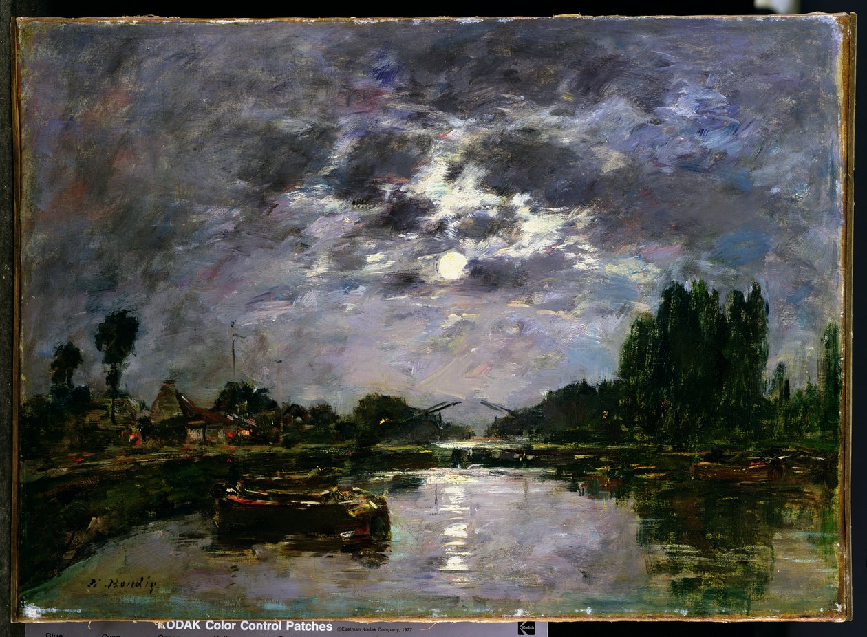 O efeito da lua, 1891 de Eugene Louis Boudin