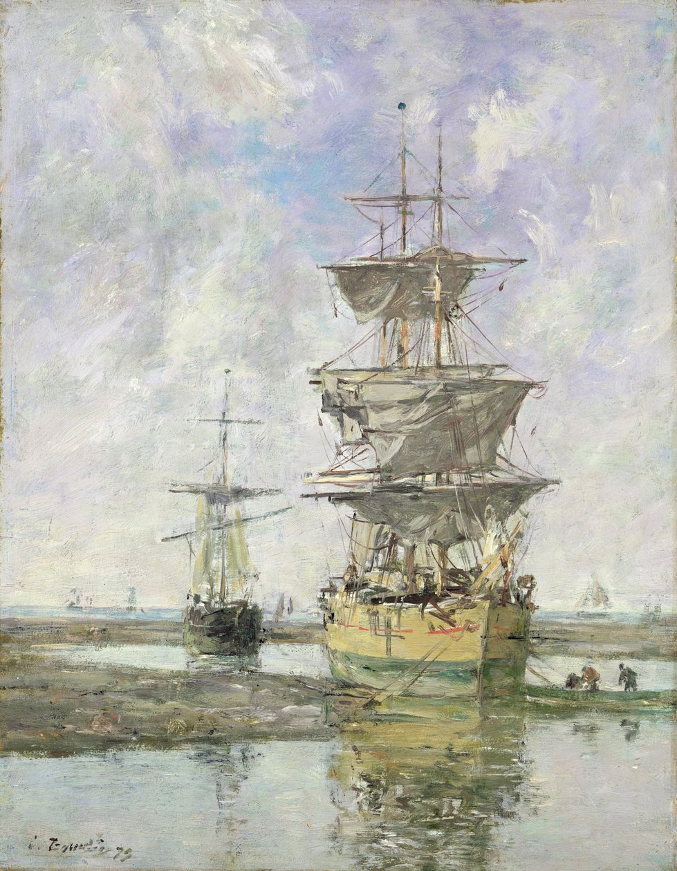 O Grande Navio, 1879 de Eugene Louis Boudin