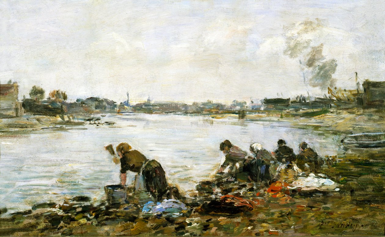As lavadeiras de Eugene Louis Boudin