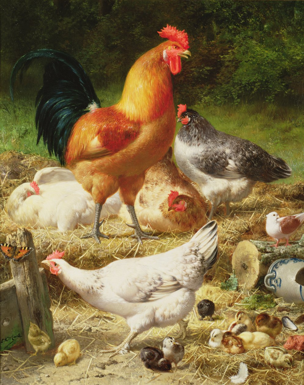 Galinhas de Eugene Remy Maes