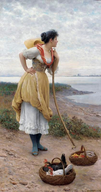 Sonhando acordado de Eugene de Blaas