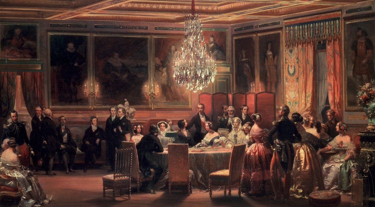 Recepção em honra da Rainha Victoria no Chateau d
