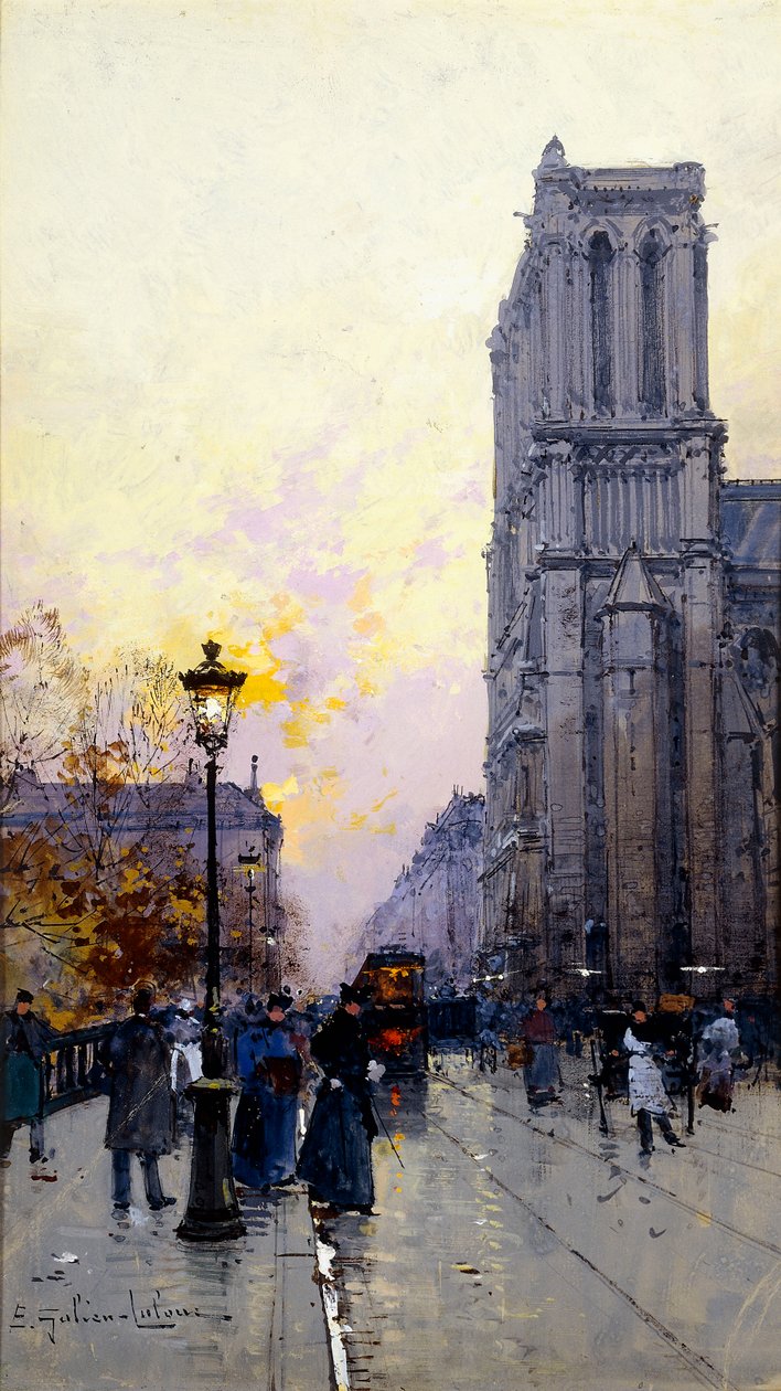 Notre Dame de Paris de Eugene Galien Laloue
