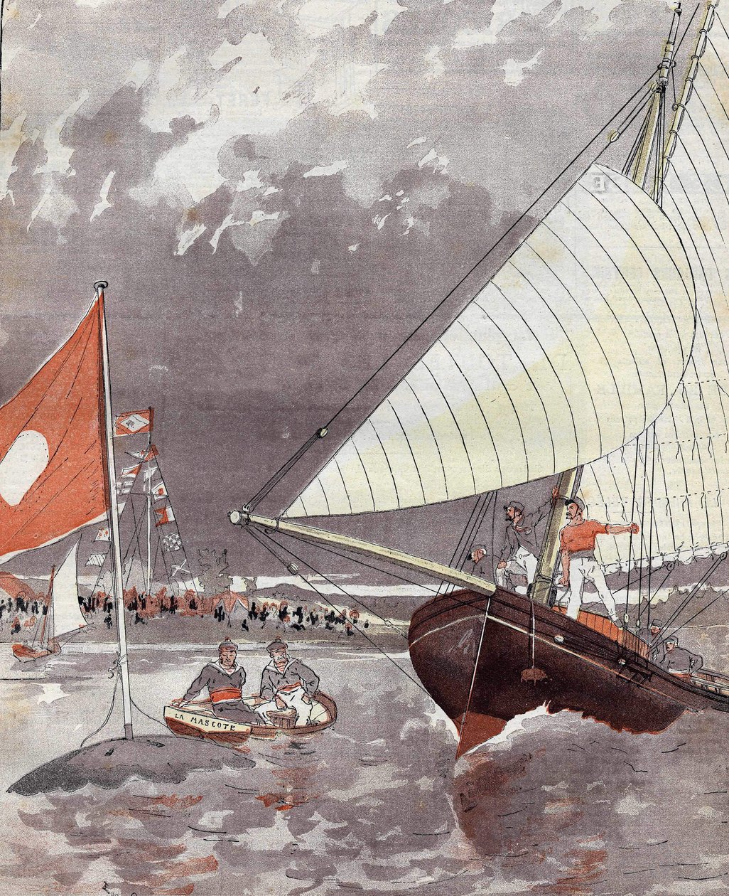 Regista-se no Le Havre em 1892, baseado na aquerelle do Sr. Courboin. de Eugene (after) Courboin