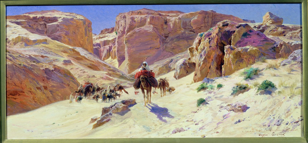 Caravana no Deserto de Eugene Alexis Girardet