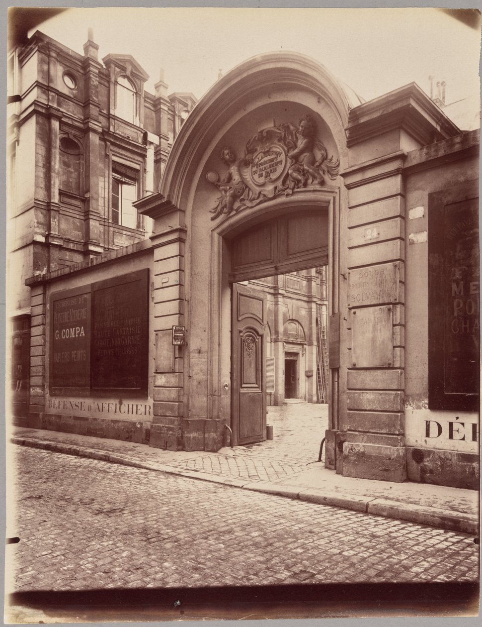 Hôtel Lamoignon, 24 rue Pavée de Eugène Atget