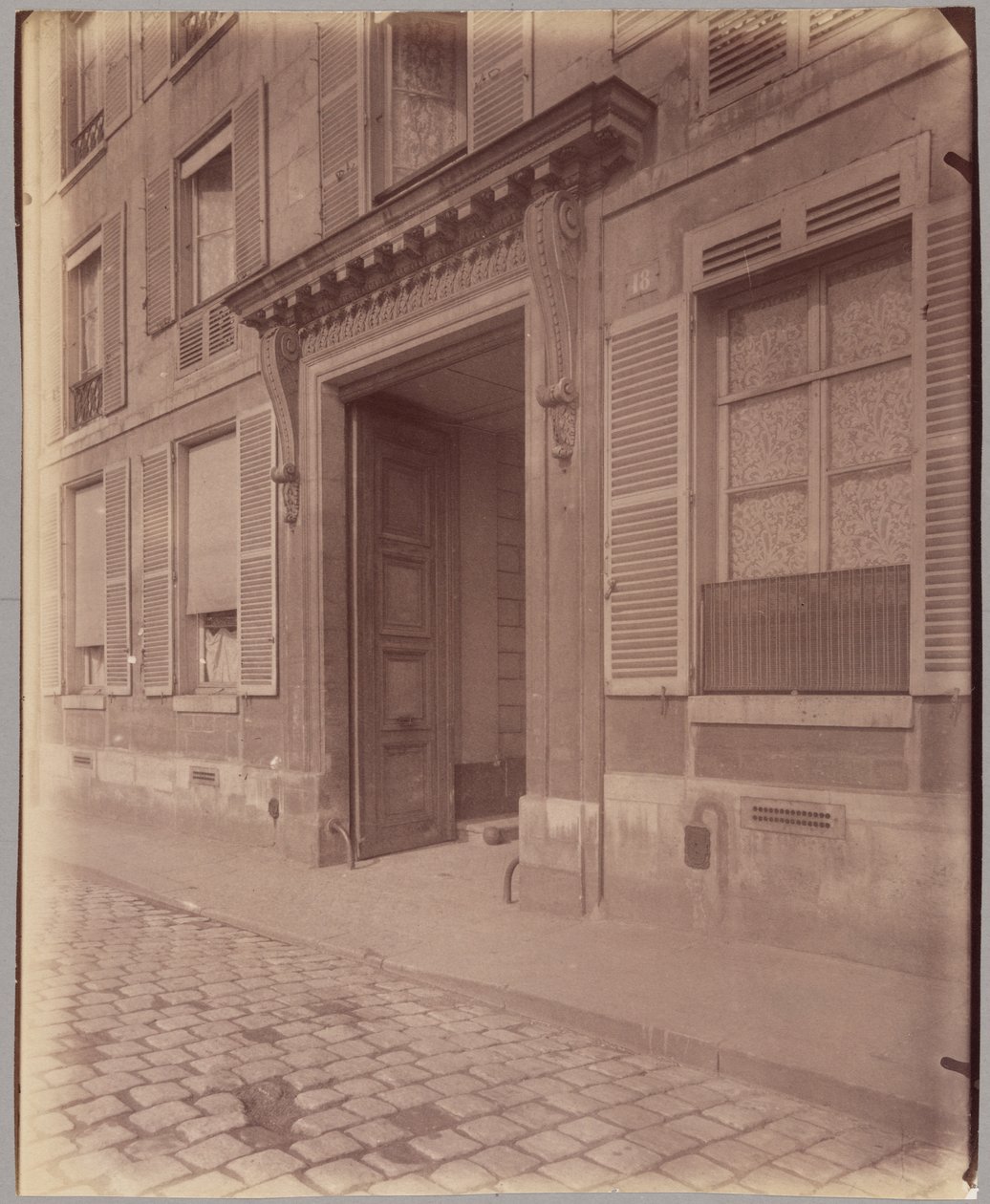 Hôtel Richelieu, quai de Béthune 18 de Eugène Atget