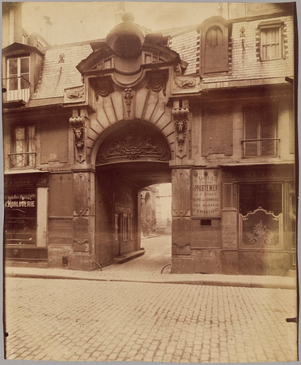 Hôtel du Magistrat de Bordeaux, 30 rue des Francs-Bourgeois de Eugène Atget