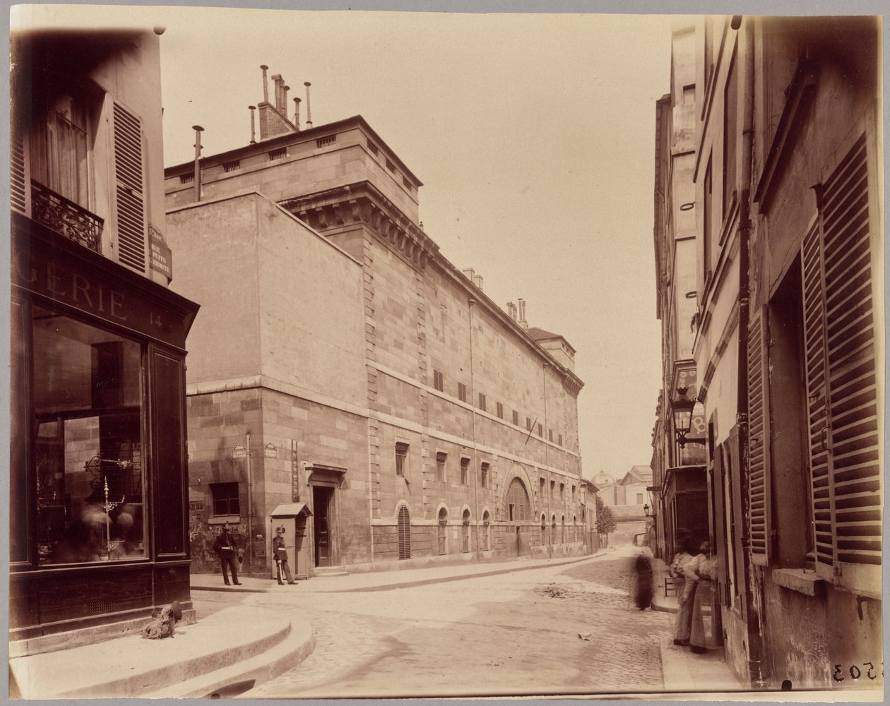 A prisão Sainte-Pélagie, rue du Puits-de-l
