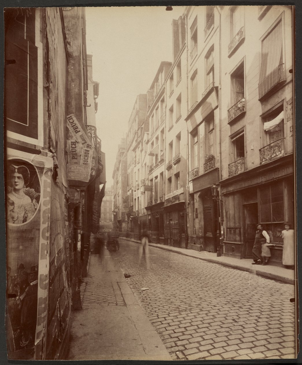 As casas da rue Grenier Saint-Lazare 4, 6, 8 de Eugène Atget