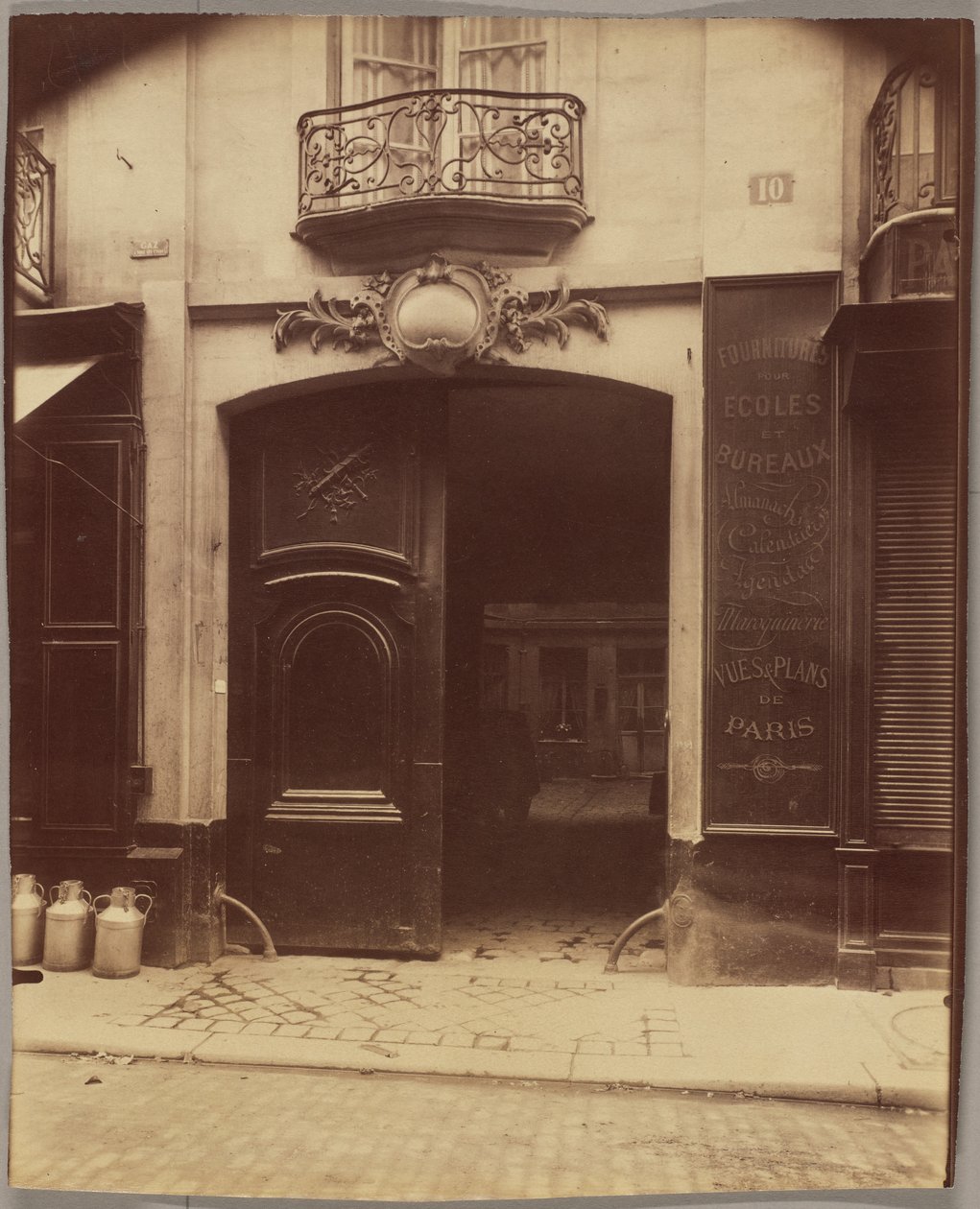Casa, 10 rue du Petit-Pont, demolida de Eugène Atget