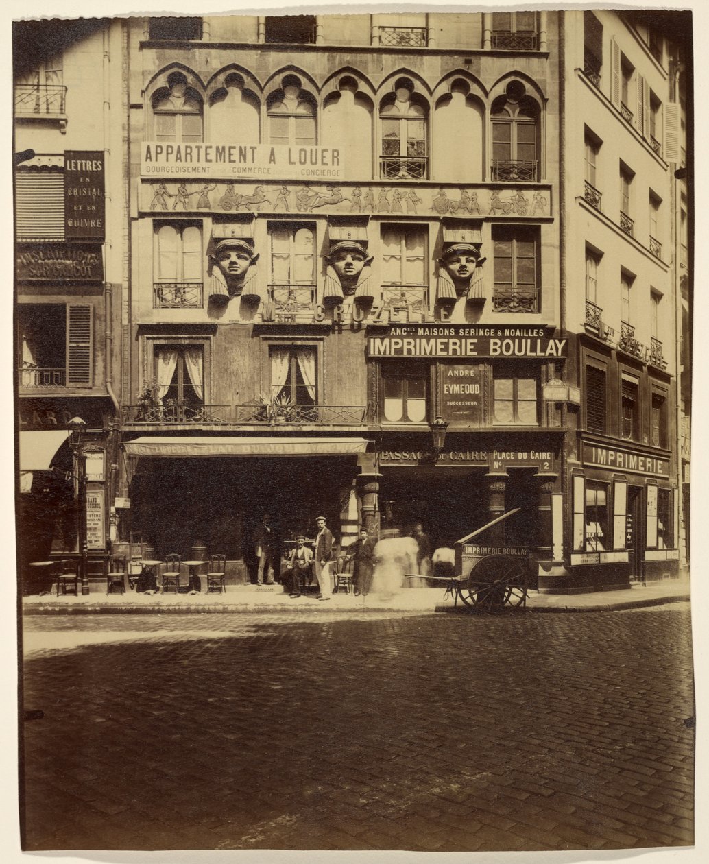 Casa, Place du Caire 2 (edifício, Place du Caire) de Eugène Atget