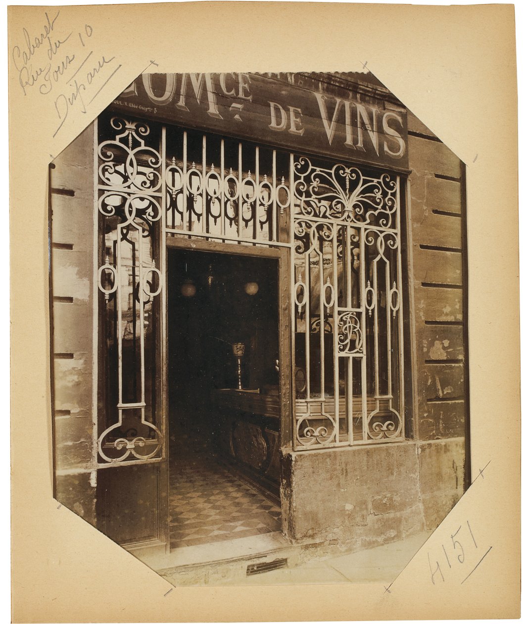 Página do álbum &39;Documentos para a história da velha Paris&39;, c.1910 (impressão de albume) (ver também 622596-600) de Eugène Atget