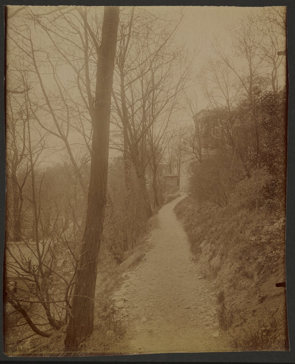 Père Lachaise, caminho das cabras de Eugène Atget