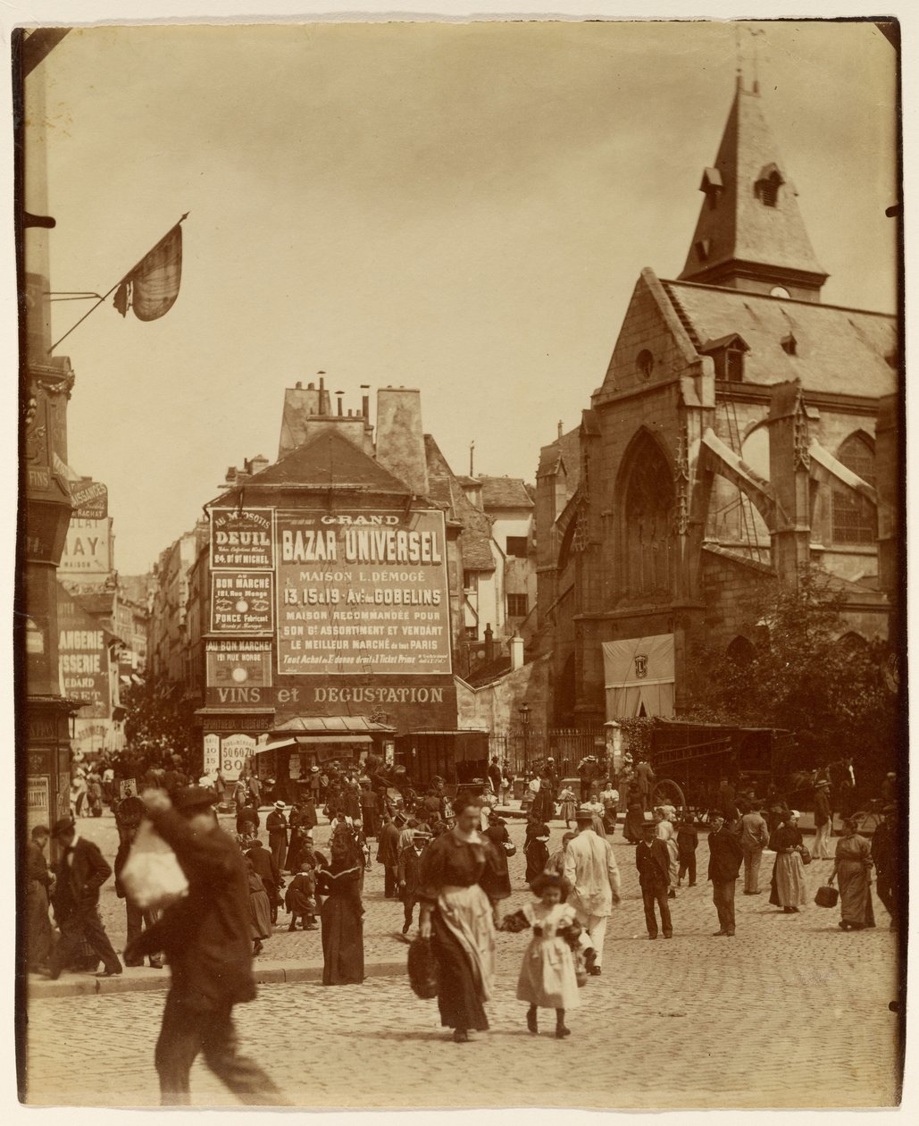 [Place Saint-Médard] de Eugène Atget
