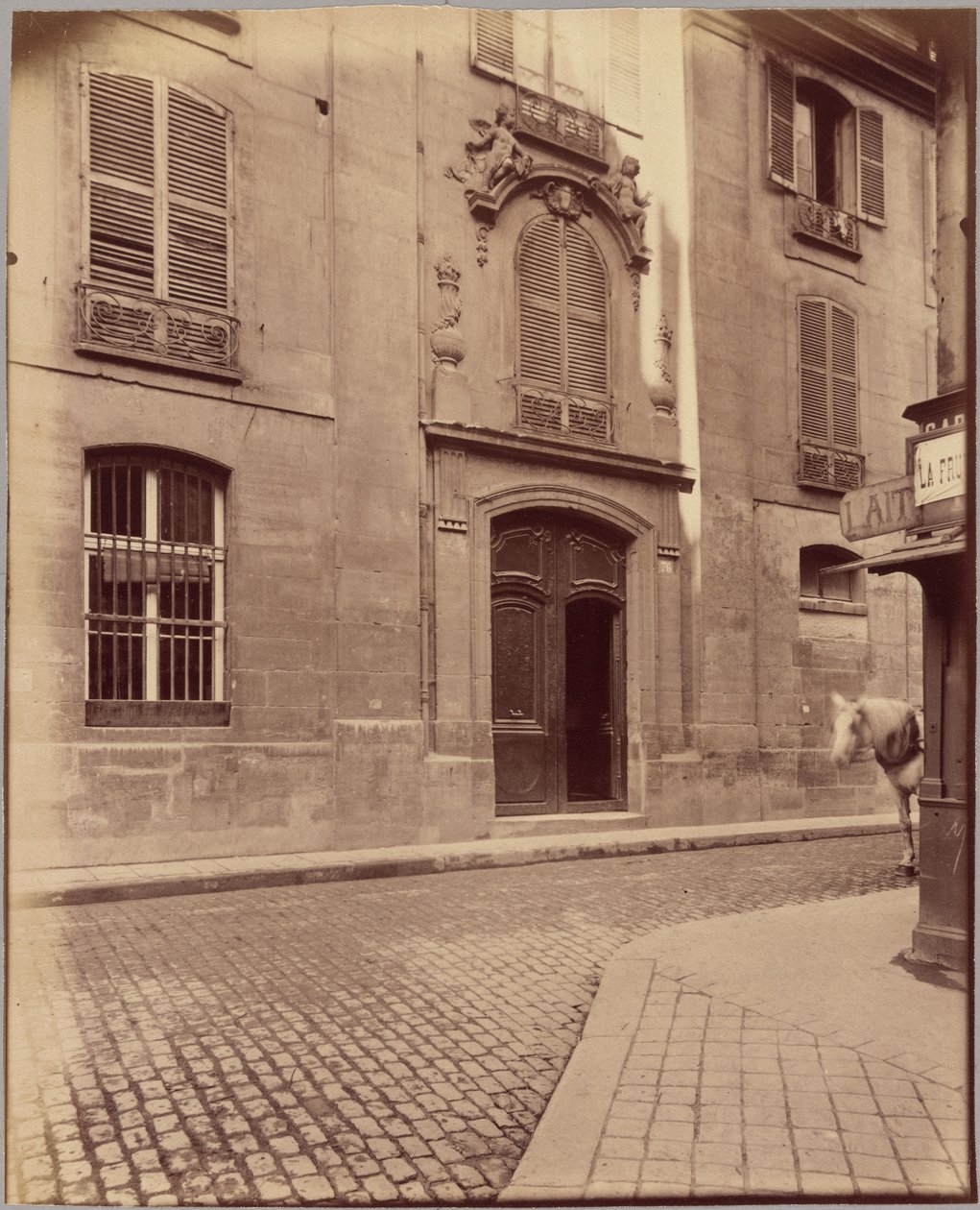 Presbitério de Saint-Merri, rue de la Verrerie de Eugène Atget
