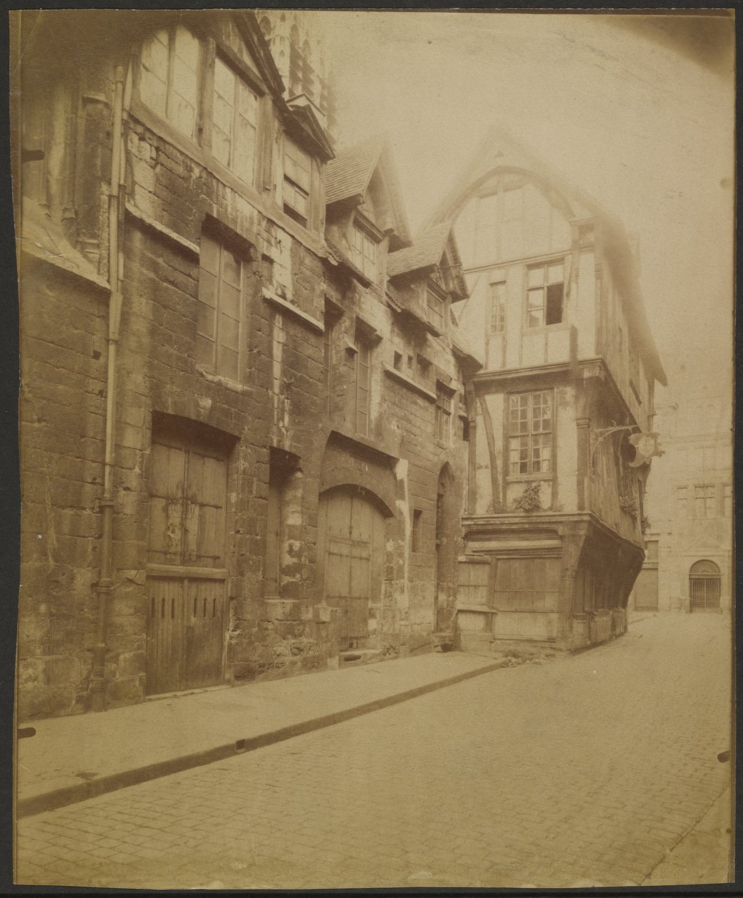 Ruão, casa na rue Saint-Romain de Eugène Atget