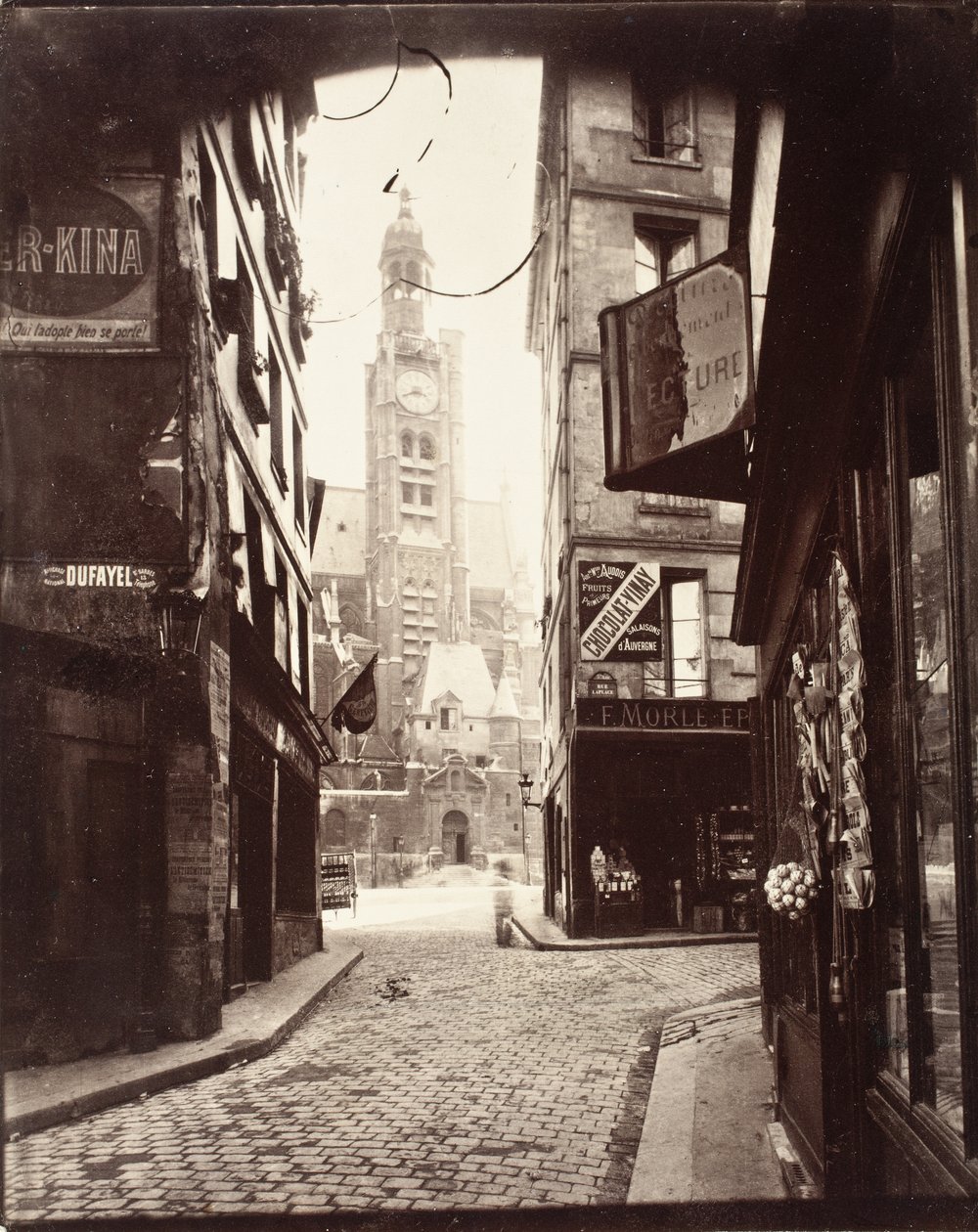 Rua da Montagne Sainte-Geneviève de Eugène Atget