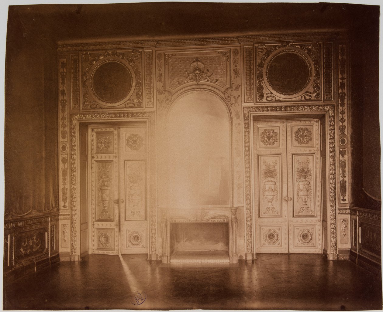 Salão, interior do Hôtel de Lauzun de Eugène Atget