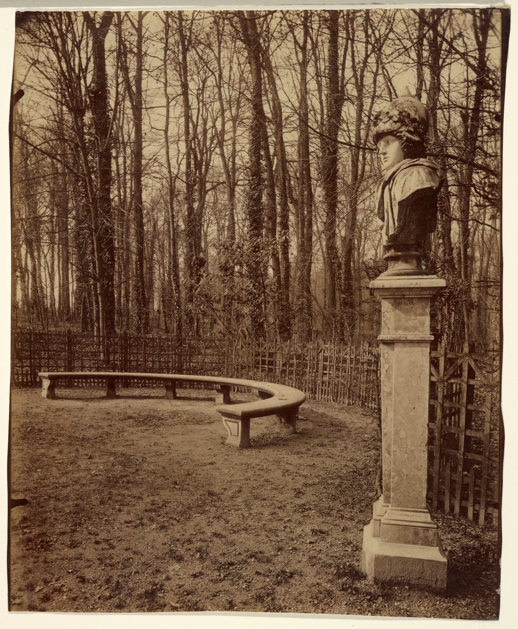 Versalhes, bosque do Arco do Triunfo (Escultura, o parque de Versalhes) de Eugène Atget