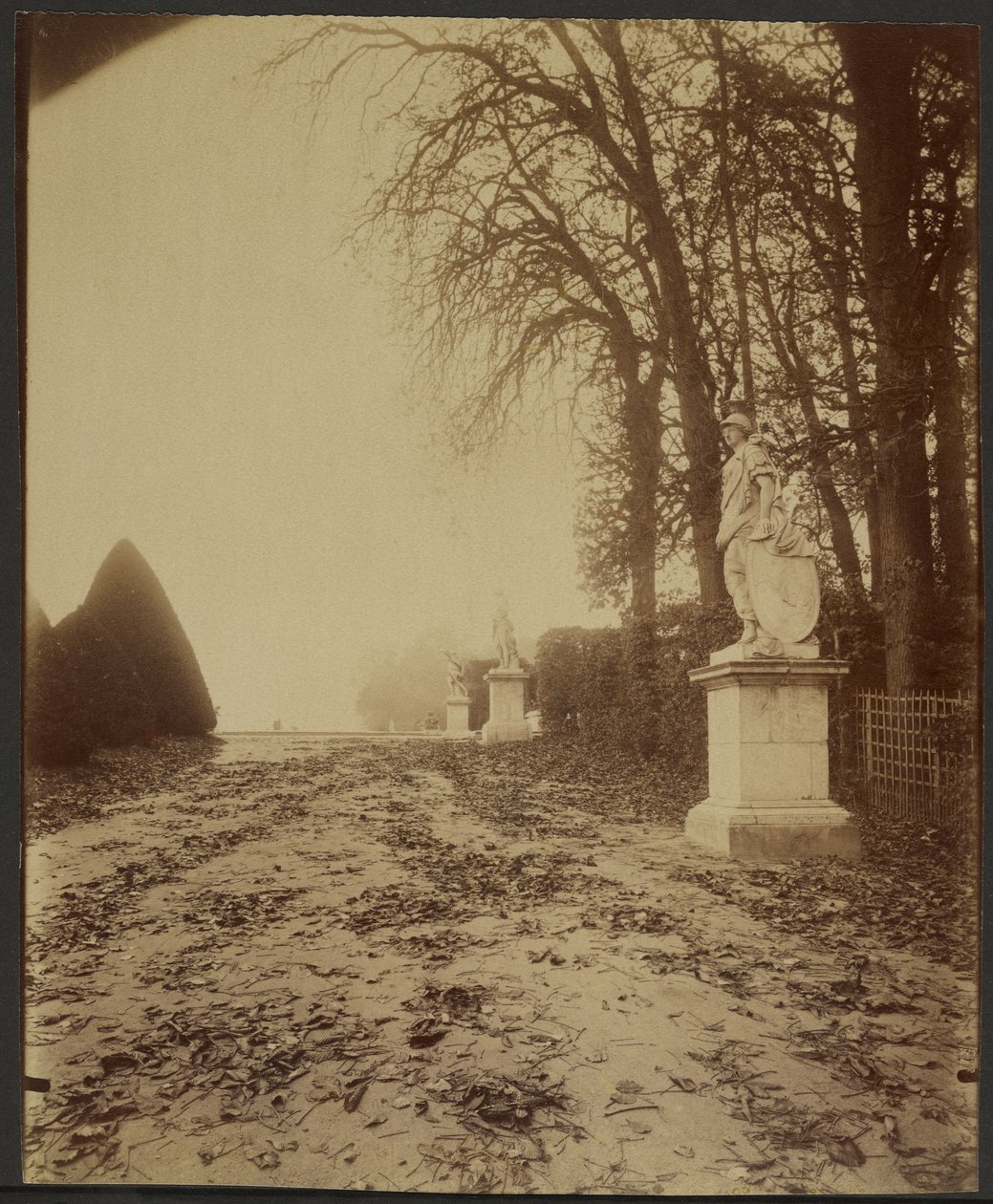 Versalhes, o parque (alameda no parque de Versalhes) de Eugène Atget