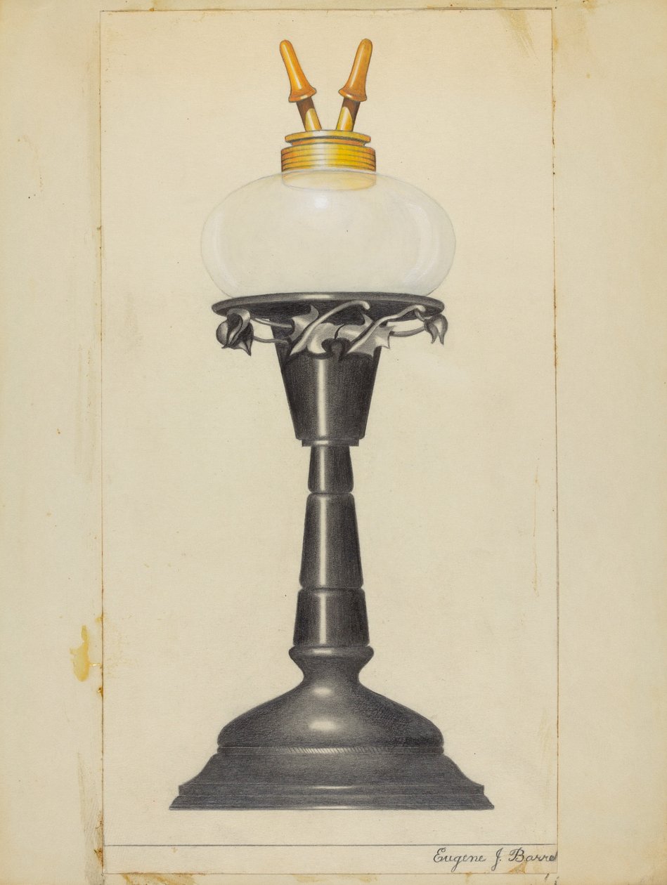 Lâmpada de canfeno de Eugene Barrell