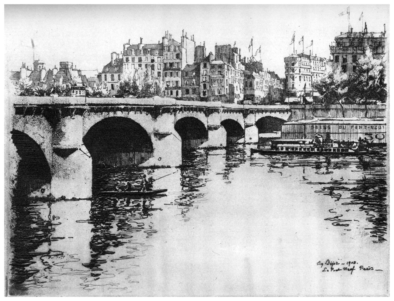 Pont Neuf, c1870-1930 1924 de Eugene Bejot