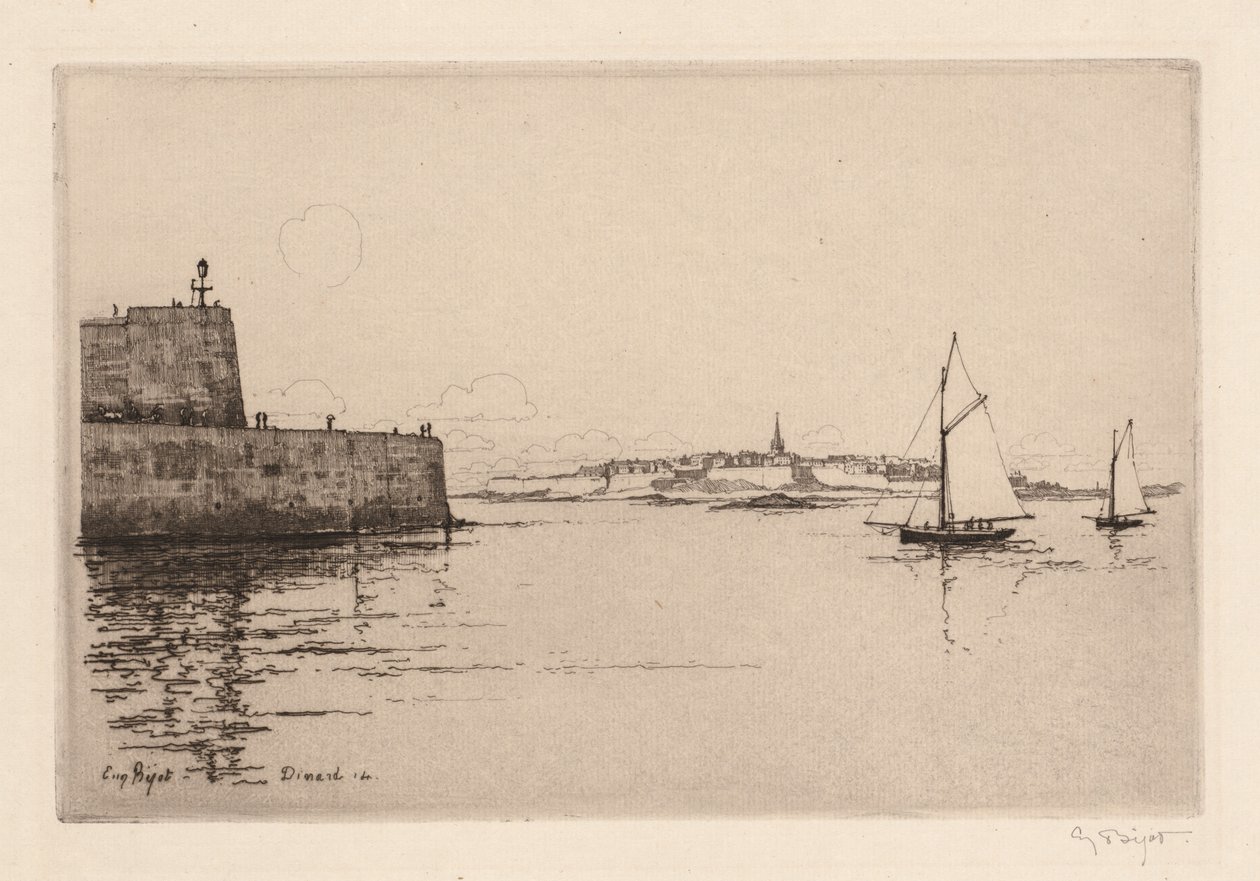 Saint-Malo visto de Dinard (Saint-Malo vu de Dinard) de Eugene Bejot