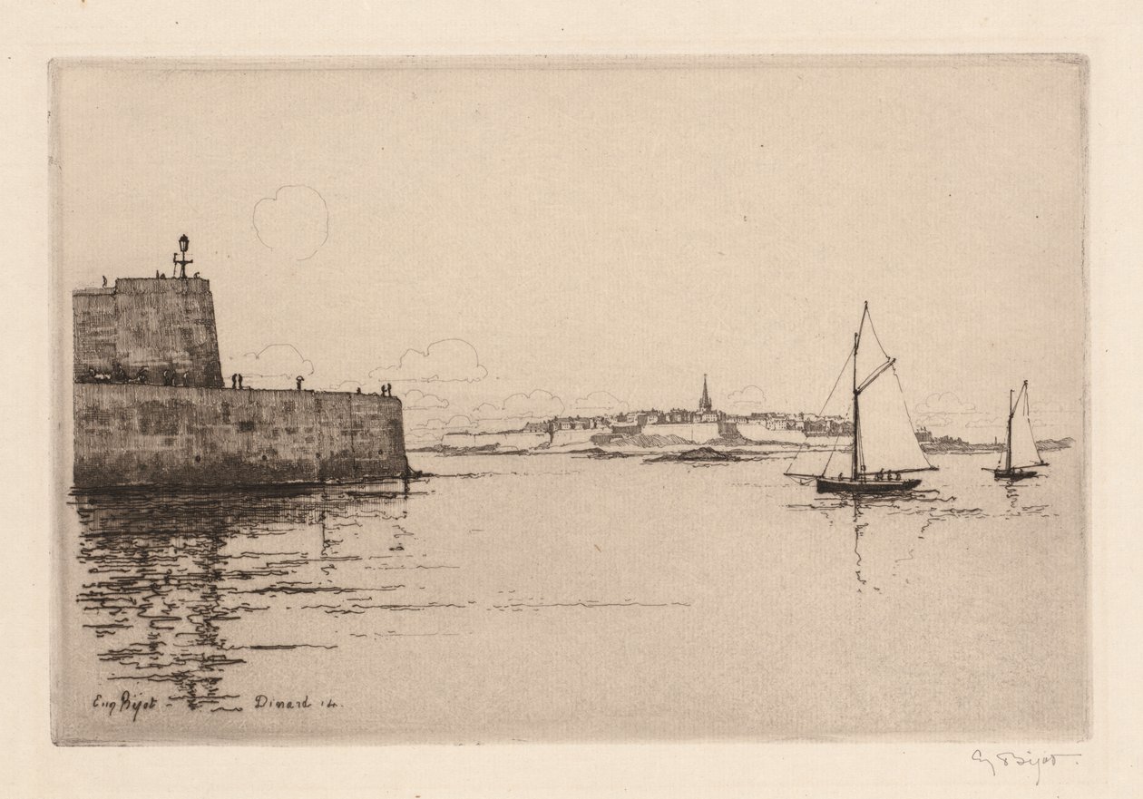 Saint-Malo visto de Dinard Saint-Malo visto de Dinard, 1914. de Eugene Bejot