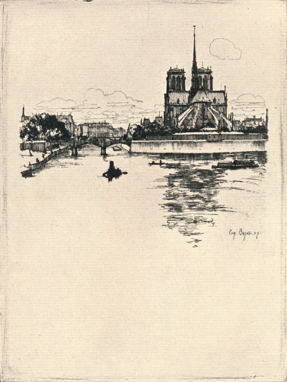 A abside de Notre Dame, 1915 de Eugene Bejot