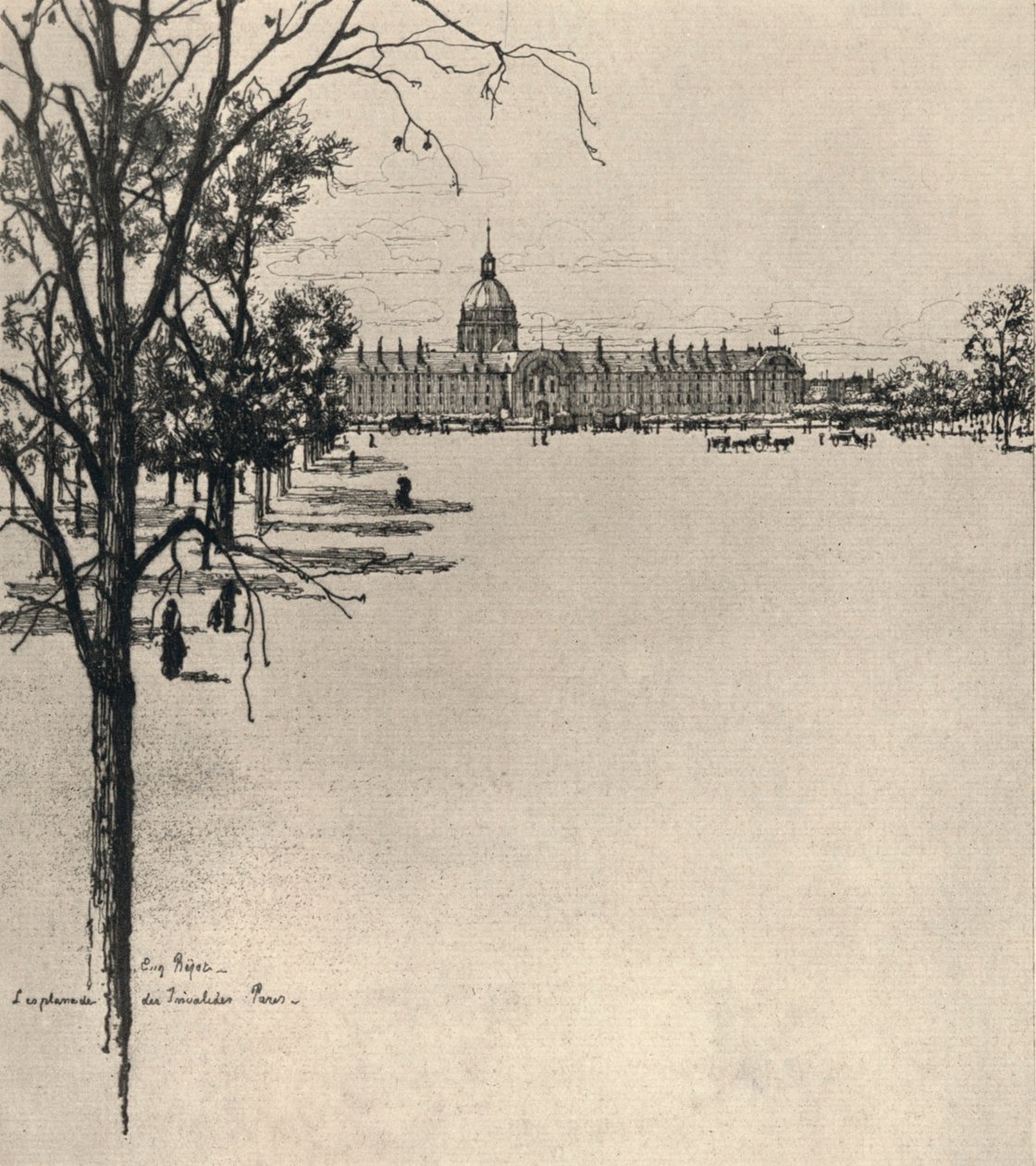 A Esplanada de Les Invalides, 1915 de Eugene Bejot