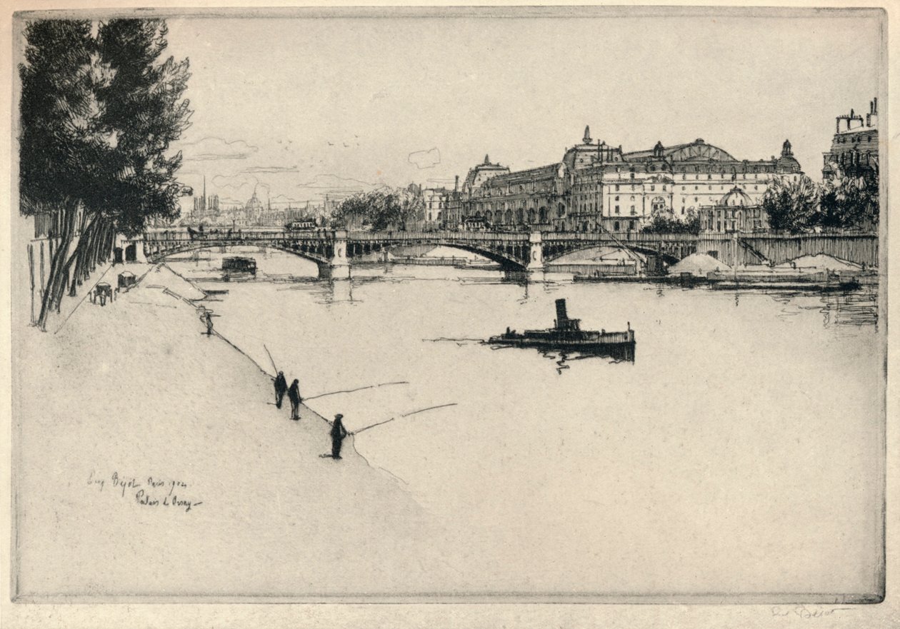 `O Palácio de Orsay, 1915 de Eugene Bejot